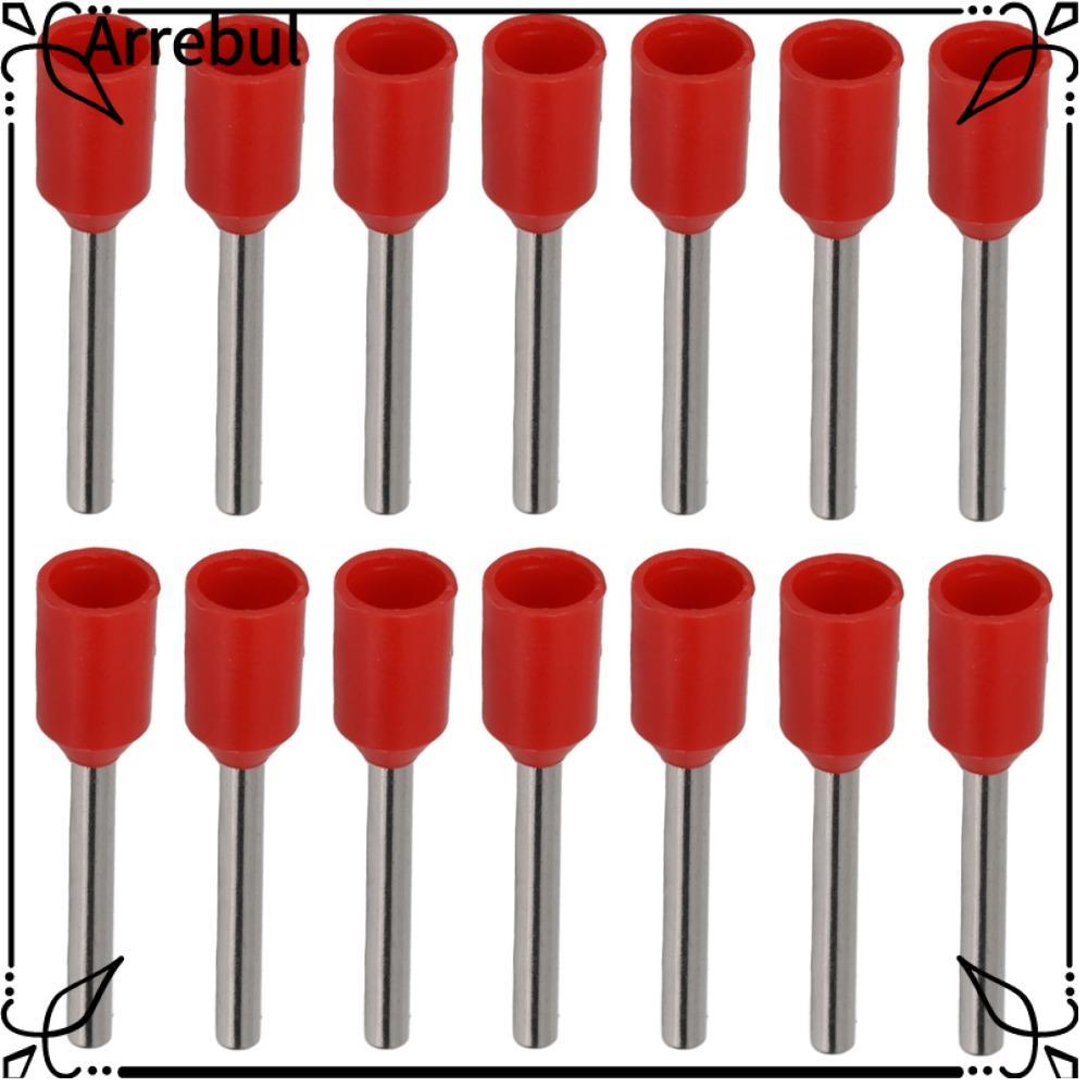 ARREBUL 1000 Chiếc Thiết Bị Đầu Cuối Ferrules Cách Nhiệt, Màu Đỏ Cho AWG22 (0.5mm2) Bộ Đầu Nối Ferru