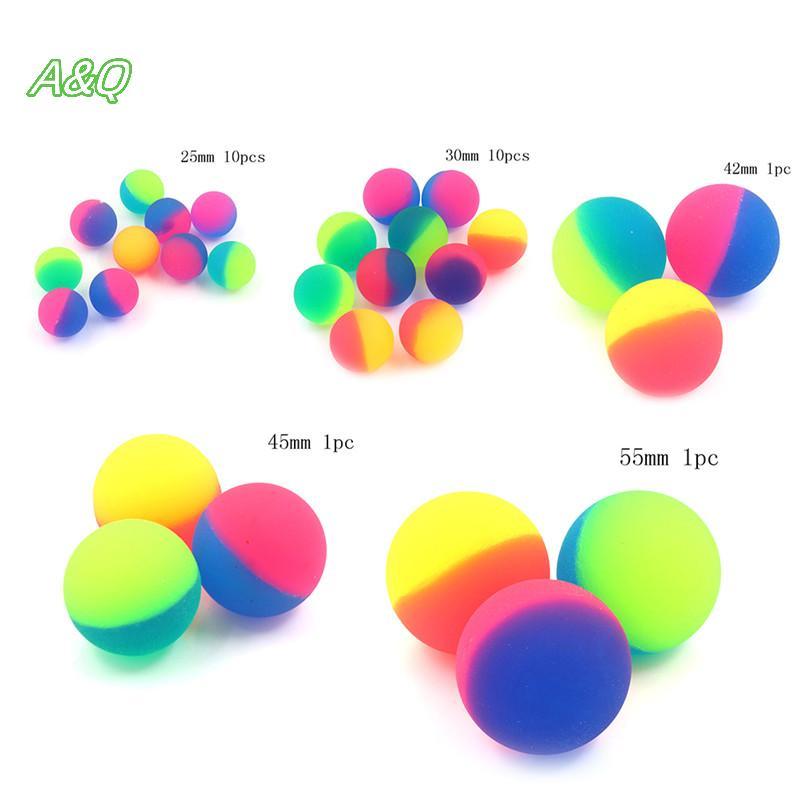 AQ 1 / 10 Chiếc Moonlight High Bounce Ball Co Giãn Juggling Jumping Balls Bouncing Ball Đồ Chơi Ngoà