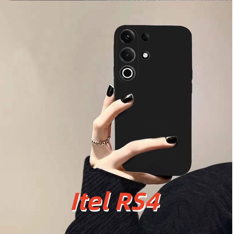 [Phong cách mới] Dành cho Ốp lưng Itel RS4 Silicon Full Case Vỏ điện thoại màu trơn cổ điển Cảm giác