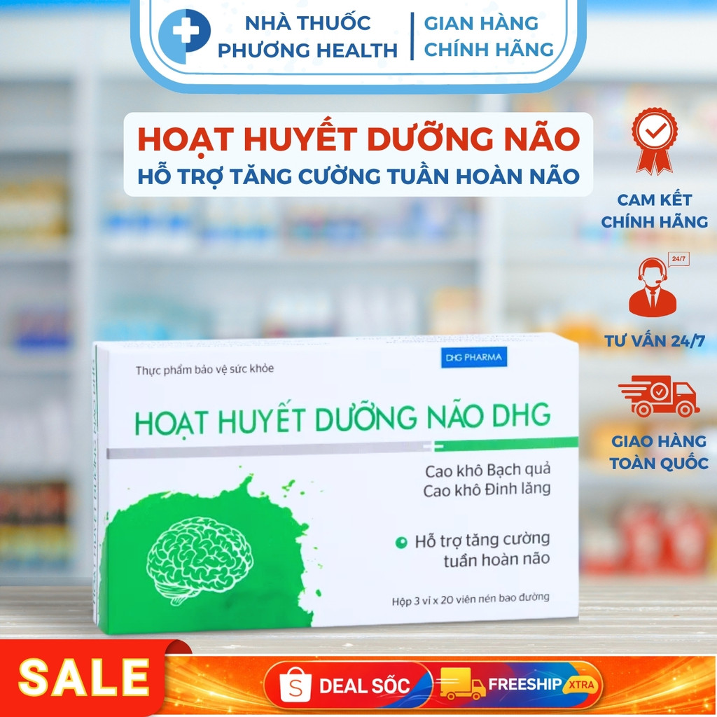 Hoạt Huyết Dưỡng Não - DHG Pharma| Hộp 60 viên