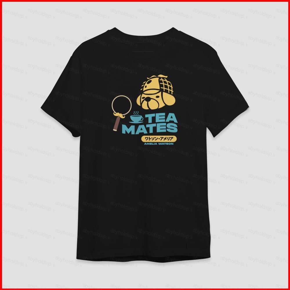 Áo ThunAnime HOLOLIVE Amelia Watson Tay Ngắn Phù Hợp Unisex và Plus Size