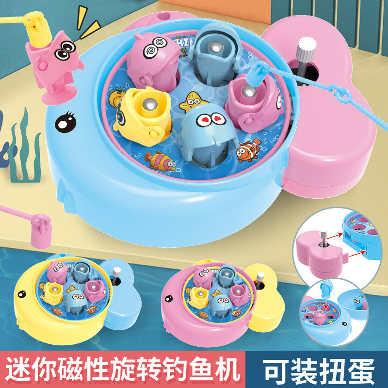Xuyên Biên Giới Mới Wind-Up Fishing Game Mini Máy Chơi Game Câu Cá Nhỏ Cho Trẻ Em Tương Tác Cha Mẹ-C