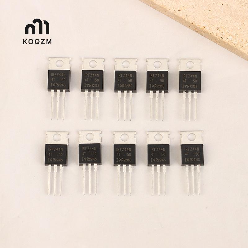 [KOQZM] 10 Chiếc IRFZ44N TO220 IRFZ44NPBF TO-220 IRFZ44 Mosfet Transistor Kit Oril 55V 49A MOS Tube 