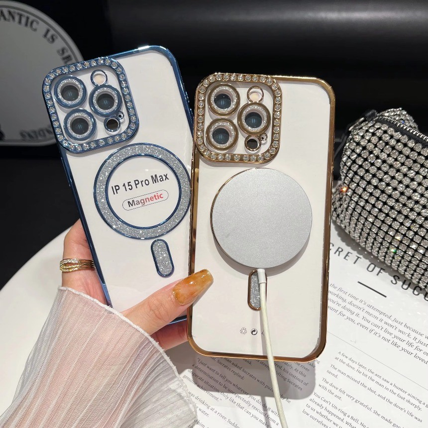 Ốp Điện Thoại Kim Cương Lấp Lánh Bling Cho IPhone 16 Pro Max A3293 A3296 A3287 iPhone 16 Plus A3290 