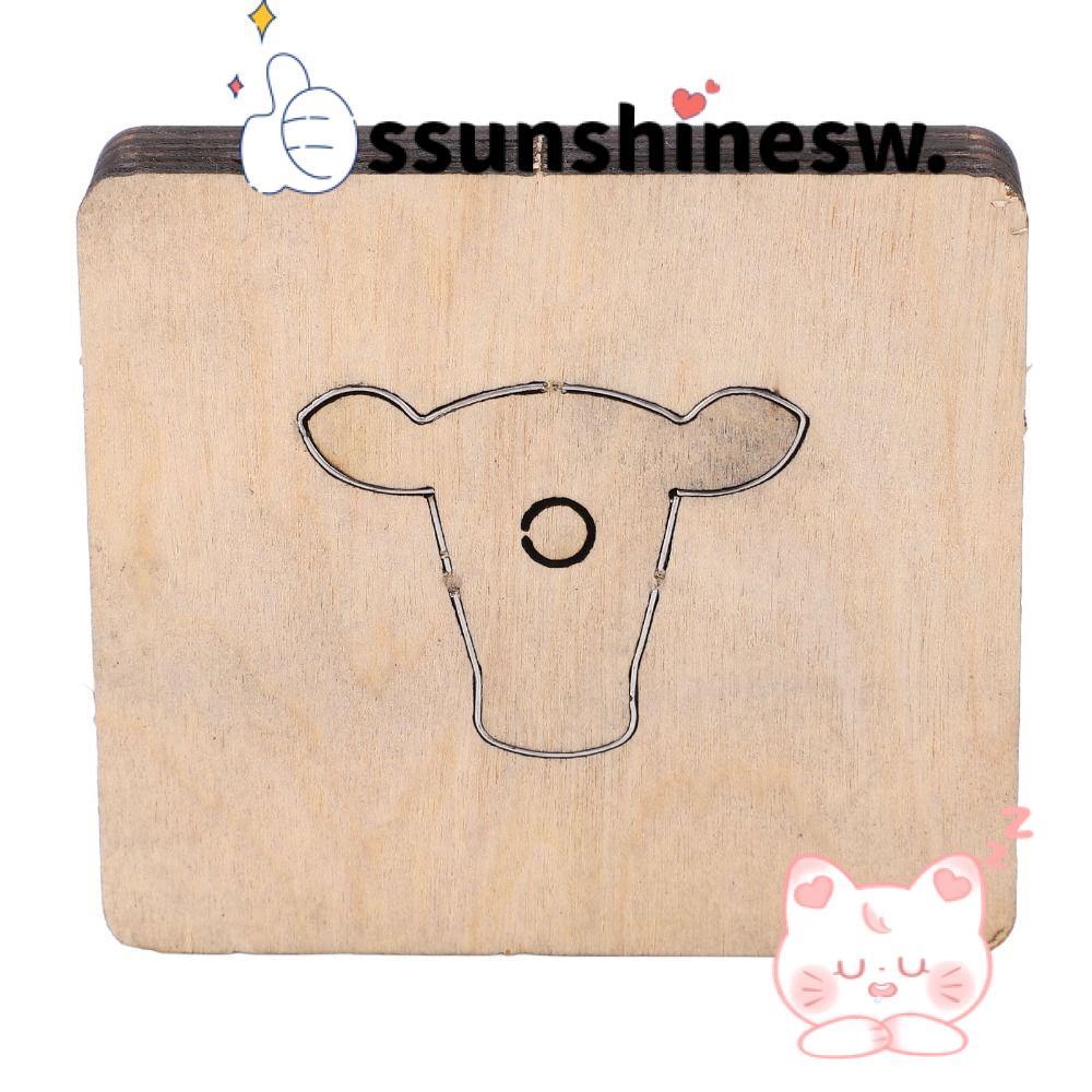 SSUNSHINESW Punch Cutter, Thép hợp kim Bull Head Shape Leather Cut Die, DIY Horse Shape Handmade Cra
