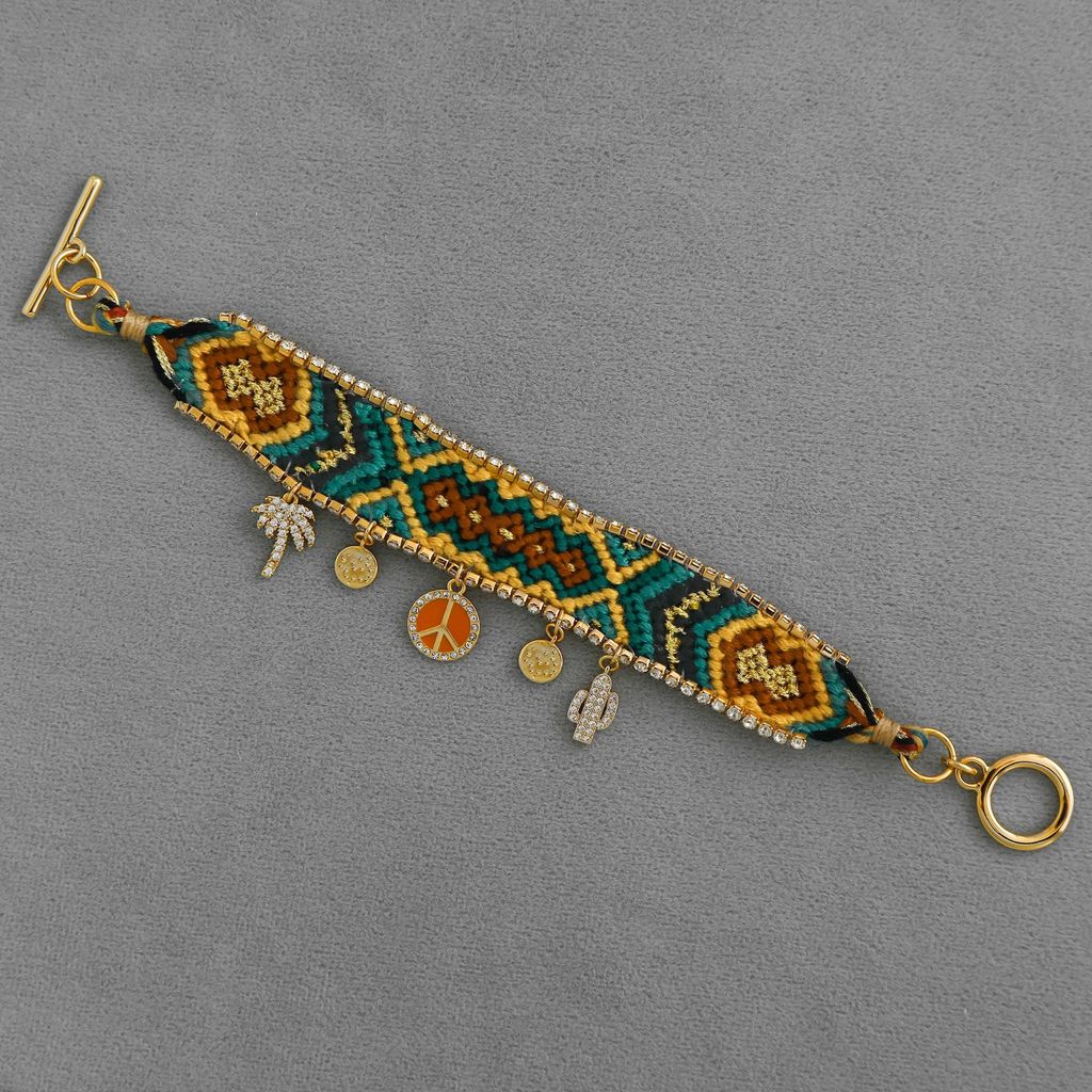 Braided bracelet Bohemian-style ethnic simple colorful tassel woven bracelet