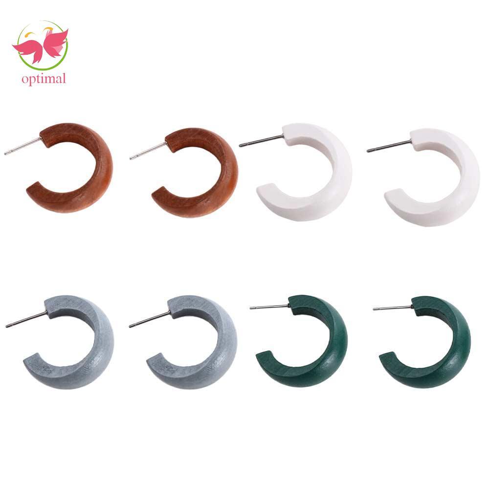 optimal limit Optimal Limit Bông Tai Retro Nữ Mặt Trăng Hình Chữ C, Thiết Kế Hiện Đại