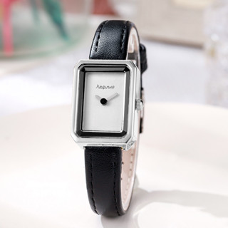 Thời Trang Cao Cấp Đơn Giản Đồng Hồ Nữ Phong Cách Nữ Sinh Viên Trắng Retro Dây Vuông Niche Watch 3.10 B