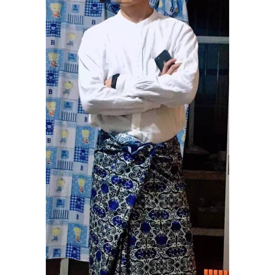 Quần Áo Lồng Keelung Phong Cách Dân Tộc, Nam Nữ, Váy Dài Trắng Nguyên Chất