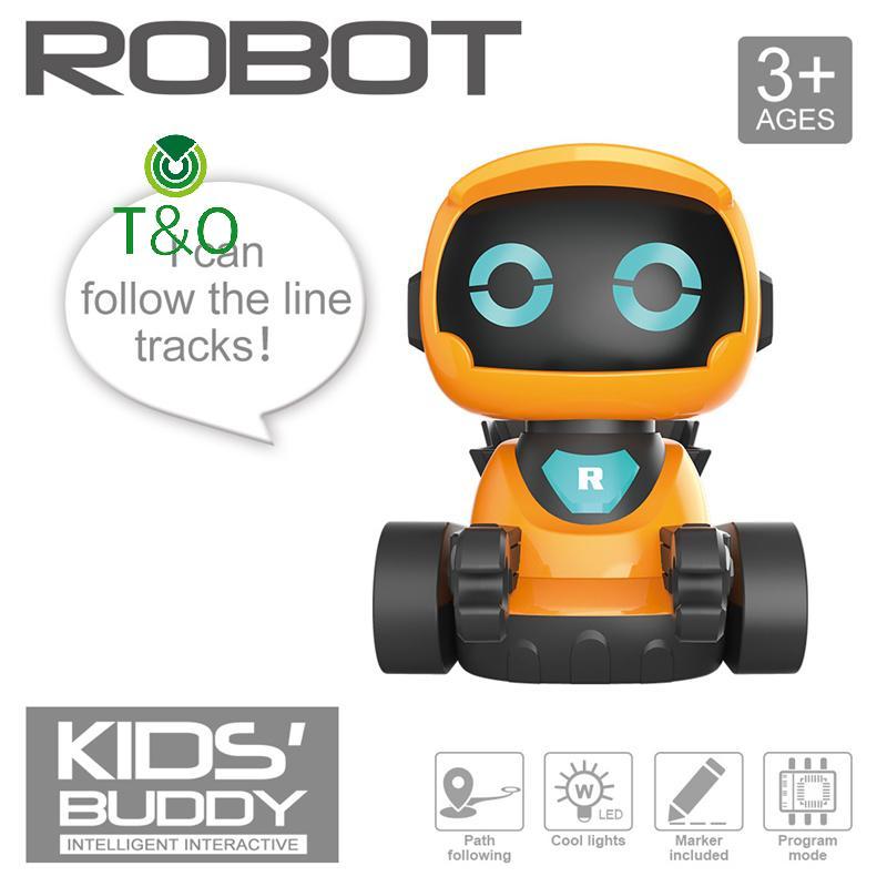 [T & O-t] Robot thông minh giáo dục Tra-Drawing - Đồ chơi robot phát ra âm thanh huýt sáo cho trẻ em