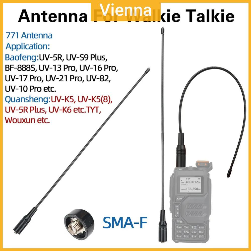NA-771 Ăng-ten có độ bám cao VHF UHF SMA Bộ đàm nữ UHF Ăng-ten linh hoạt 144 / 430 MHz cho Baofeng U