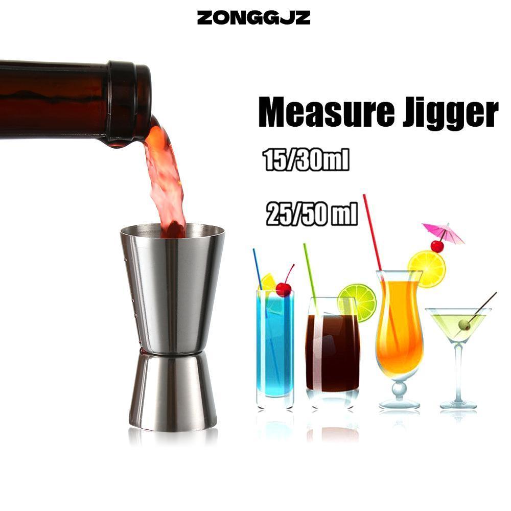 Dụng cụ thanh uống nước bằng thép không gỉ ZONGGJZ Measure Jigger Cup