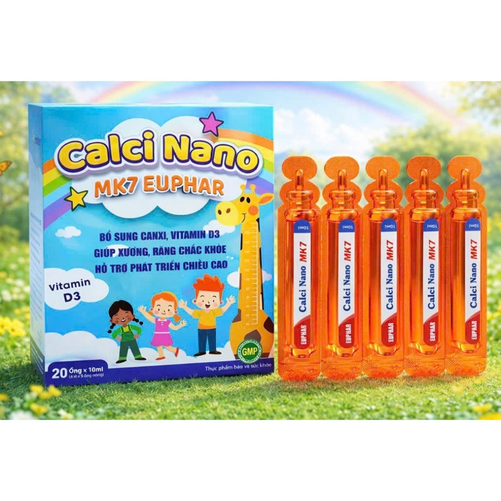 Calci nano mk7 euphar sữa non phát triển chiều cao, kích thích ăn ngon, cho xương chắc khoẻ chống cò