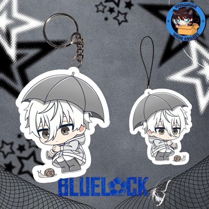 GANTUNGAN KUNCI NAGI BLUE LOCK/ BLUE LOCK NAGI/ PHONE STRAP BLUE LOCK - 1, GANTUNGAN KUNCI