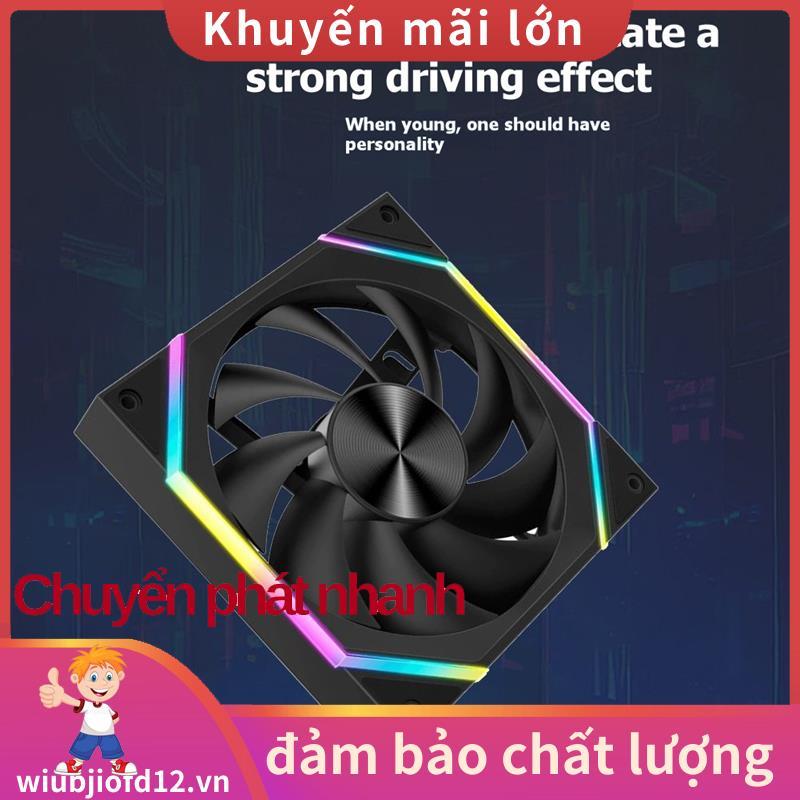 Quạt vỏ ARGB 140mm 14CM Máy làm mát tủ PC Im lặng 6-30dBa 89CFM Hỗ trợ luồng khí lớn 5V ARGB SYNC Ng