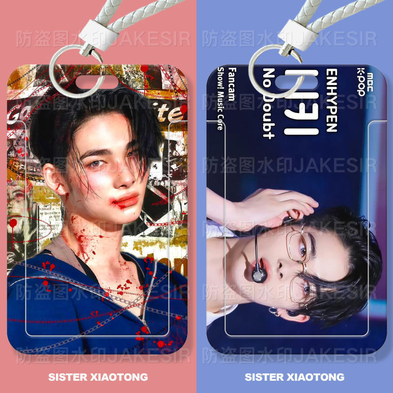 Sản Phẩm Mới enhypen Mặt Vui Nhộn Sinh Viên Trượt Thẻ Bữa Ăn Thẻ Xe Buýt Thẻ ID Vỏ Bảo Vệ Thẻ Kiểm S