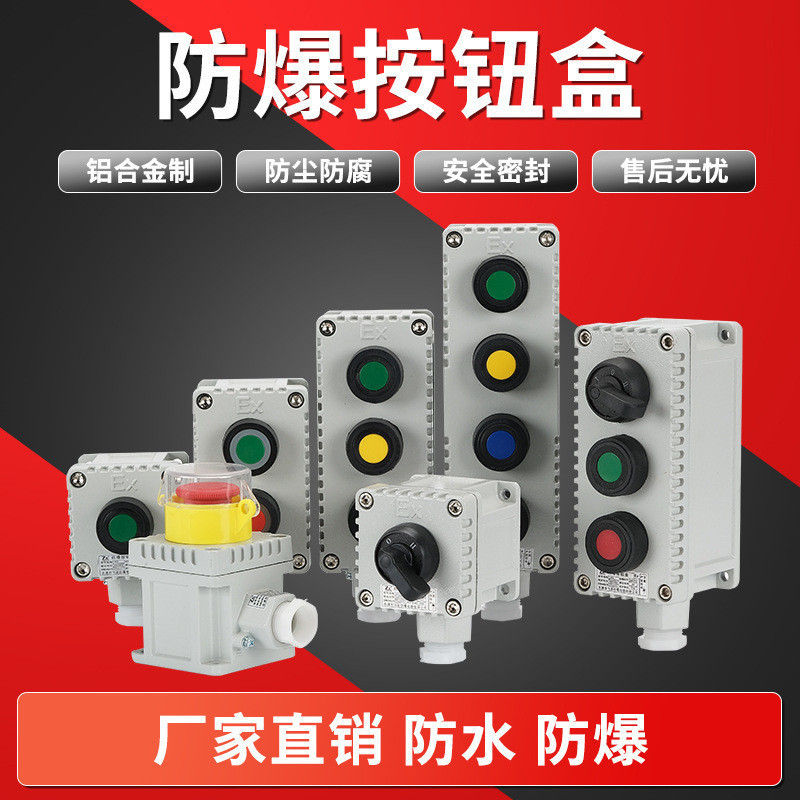 Nút dừng khẩn cấp chống cháy nổ Tyk LA53-2 Nút điều khiển chống cháy nổ có nắp Công tắc dừng khẩn cấ