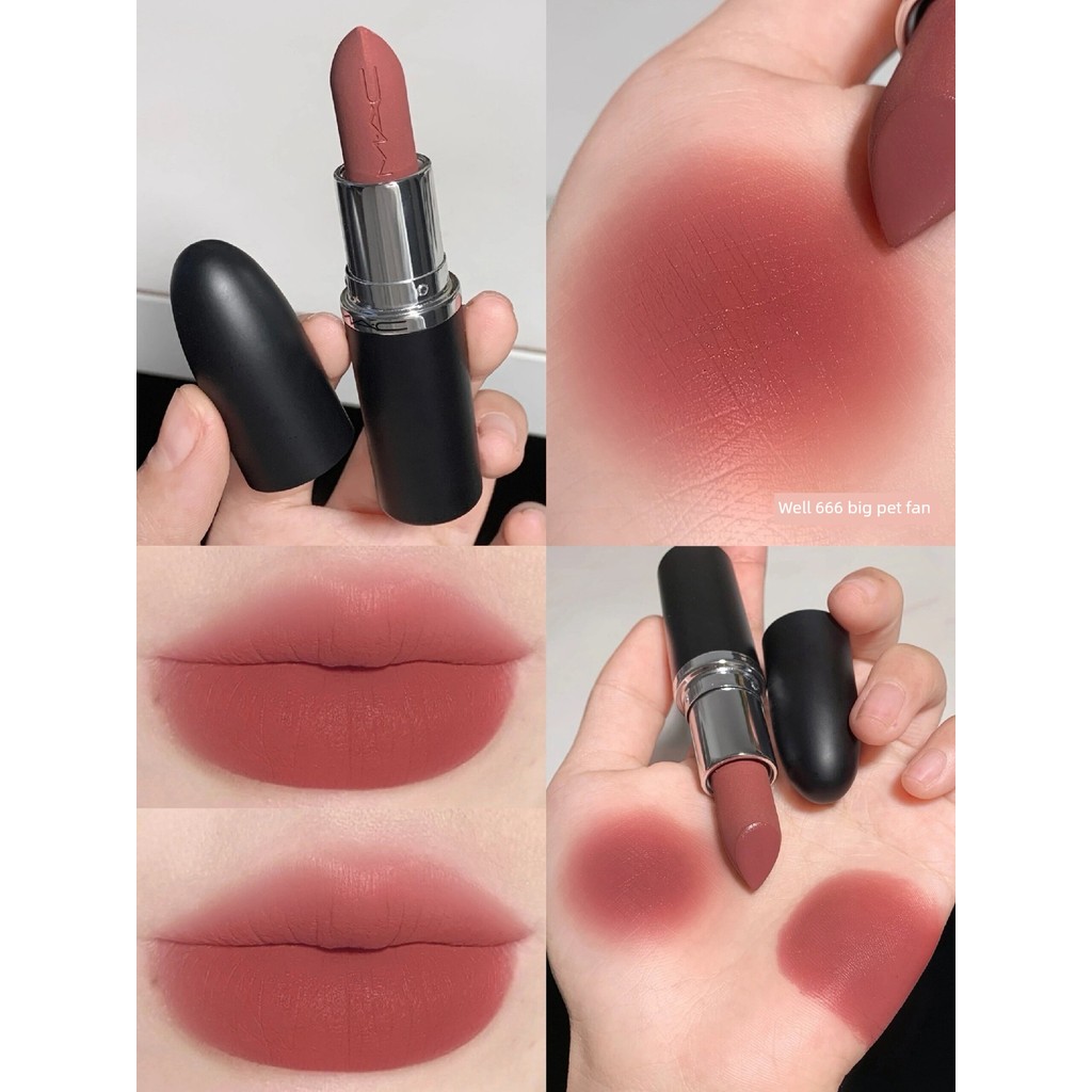 MAC Meike Classic Matte Big Bullet Mẫu 666 683 626 316 Màu Kiểm Tra Watery Lip Glaze Son Môi