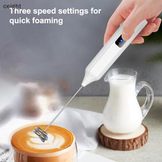 [ceight] Máy tạo bọt sữa cầm tay bằng điện, Máy trộn kem cà phê, Máy đánh trứng, Được làm bằng thép không gỉ 304, Máy đánh trứng gia dụng đa chức năng. TH