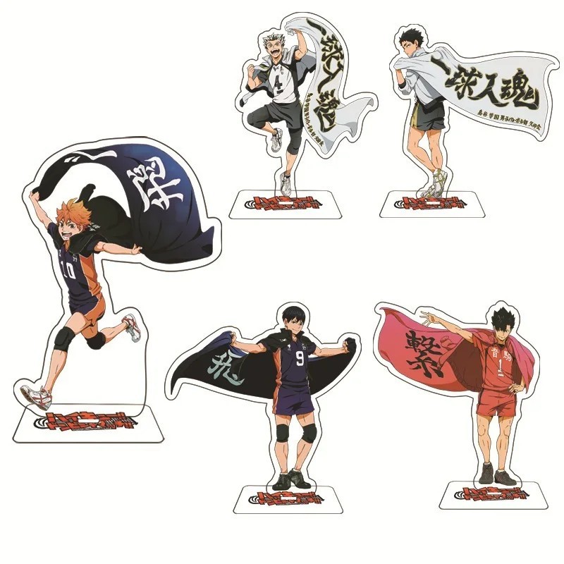 Mô Hình Standee Anime Haikyuu Vua Bóng Chuyền Mica Acrylic Hinata Kageyama Bokuto Kuroo Trang Trí Bà