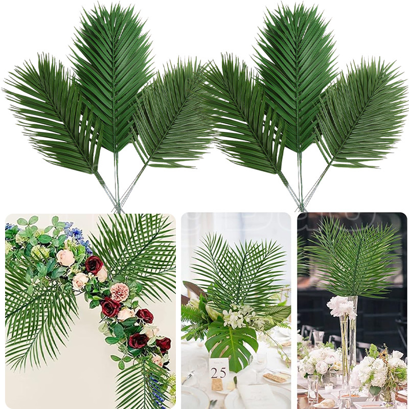 15 Chiếc Nhân Tạo Lá Cọ Lớn Giả Xanh Nhiệt Đới Cây Cọ Cây Lá Cho Cọ Sắp Xếp Đám Cưới Rừng Trang Trí 