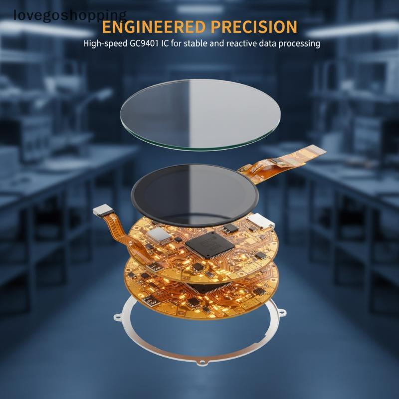 [LGO] IPS 1.28 Inch 15PIN SPI 262K TFT LCD Cảm Ứng Điện Dung Màn Hình Tròn GC9A01 Bộ Điều Khiển CST8