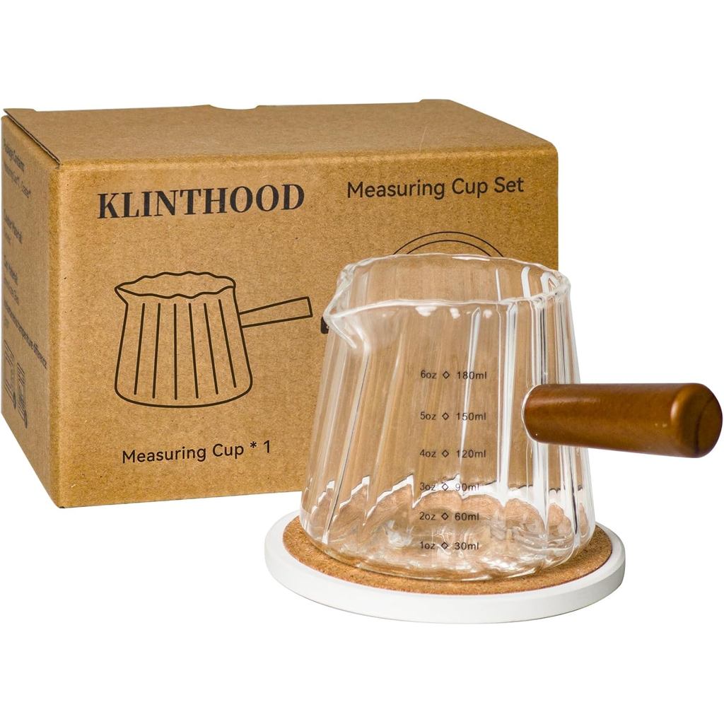 Kính đo 6OZ, Phụ kiện Espresso, Expresso Shots, Kính bắn Espresso có miệng hình chữ V, Bình tạo bọt 