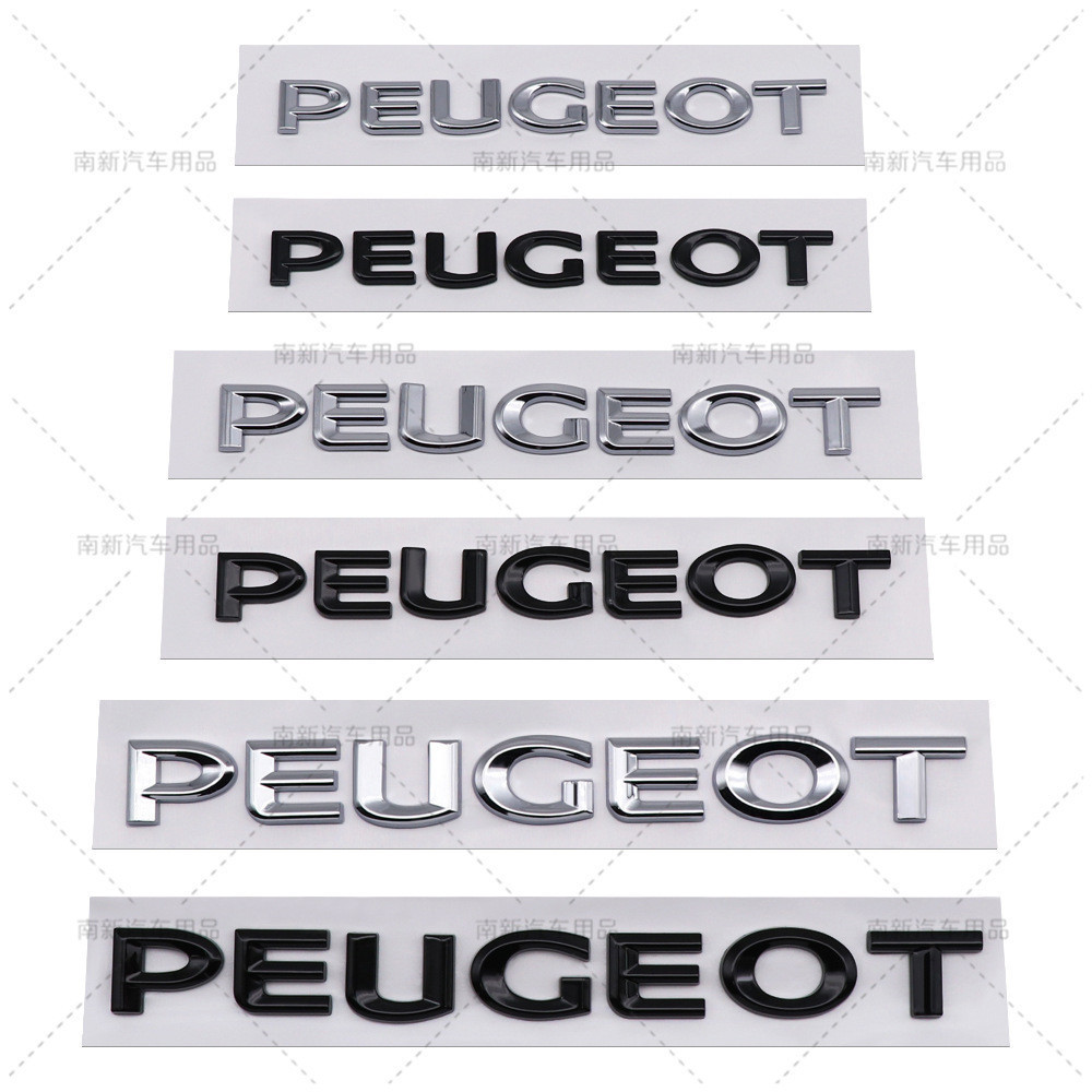 Thích hợp cho Peugeot PEUGEOT Logo xe hơi Sửa đổi Logo đuôi sau Logo tiếng Anh PEUGEOT Nhãn dán xe h