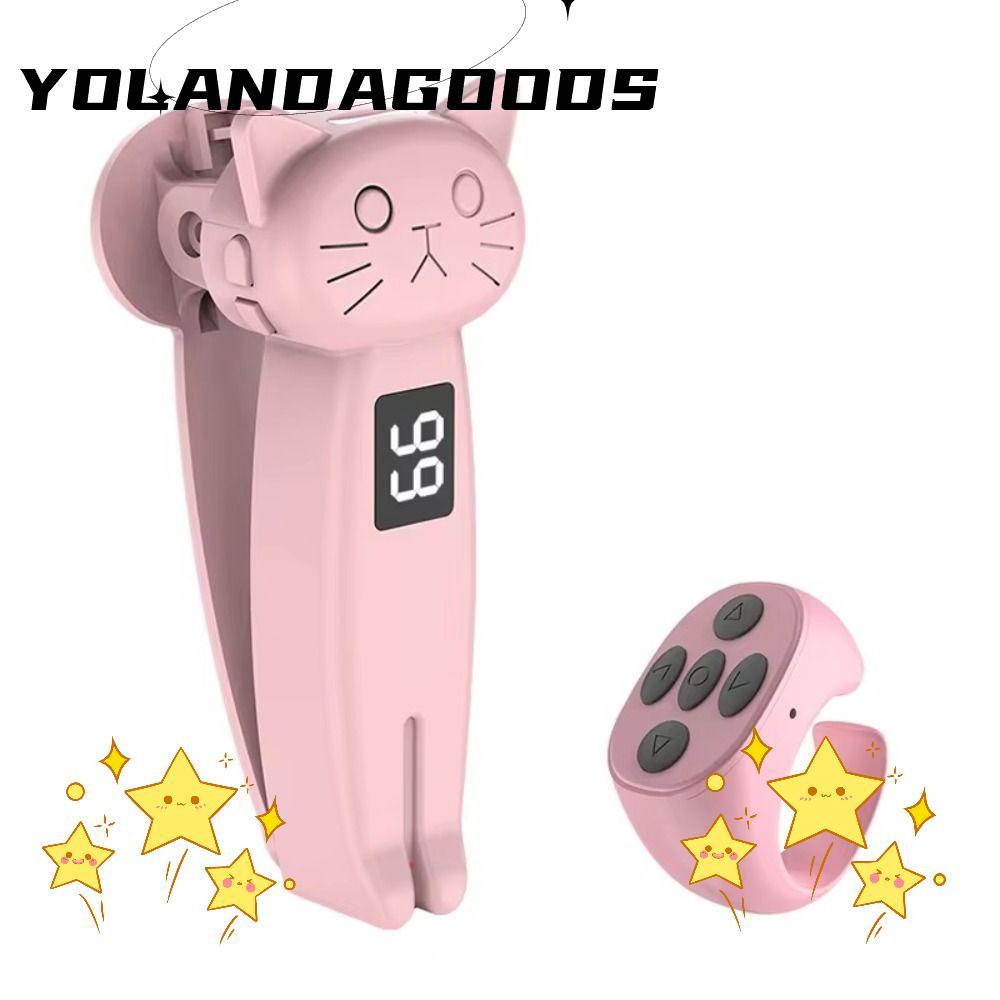 YOLA Electric Auto Page Turner, Thiết bị bấm ngón tay tương thích Bluetooth tắt tiếng, ABS Mini Clic