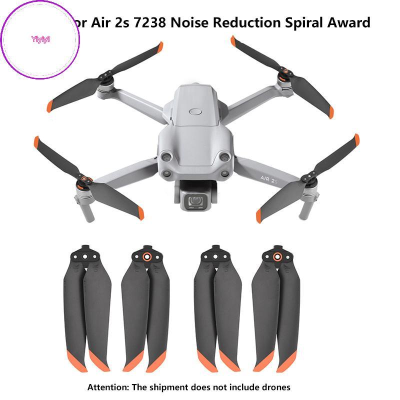 Yiyi 7238 Đạo cụ tiếng ồn thấp Cánh quạt cho Mavic Air 2 / AIR 2S 7238F Cánh thay thế Đạo cụ de Quạt