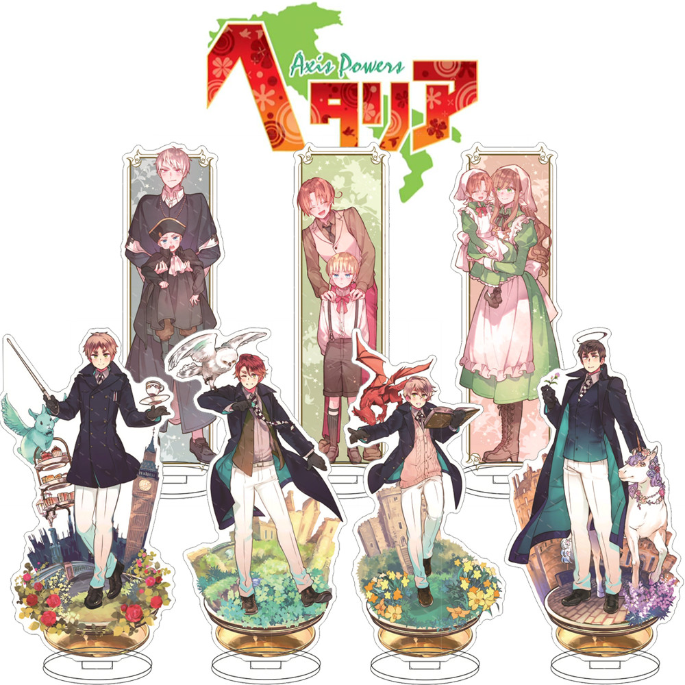 APH Anime Hetalia Axis Powers Acrylic GAME Keychain Figure Model Keyring Plate Cosplay Toy for Gift