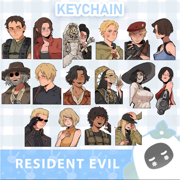 Ganci / Gantungan Kunci Akrilik RESIDENT EVIL