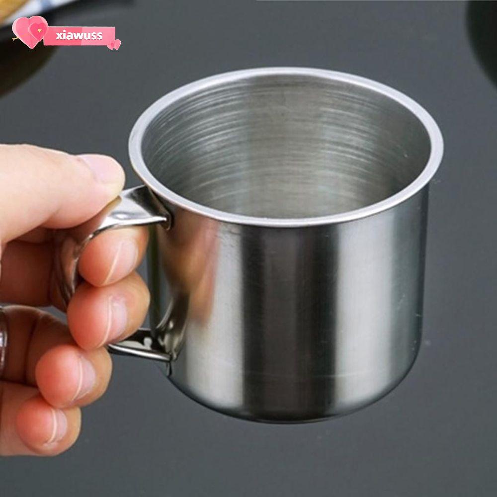 XIAWUSS 200ml Cốc Cà Phê Kim Loại Trà Tumbler Pint Thép Không Gỉ