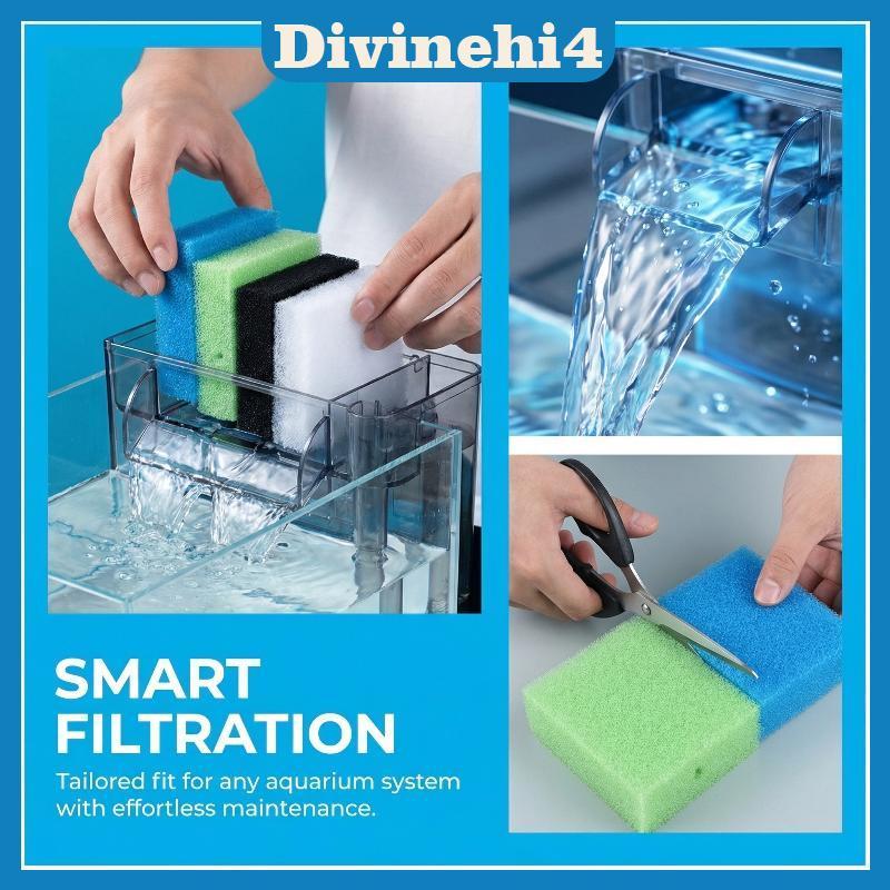 < divinehi4 > Bộ lọc dòng chảy sinh học bể cá Cotton 5 CÁI có miếng đệm Juwel Độ thấm hút cao cho nư