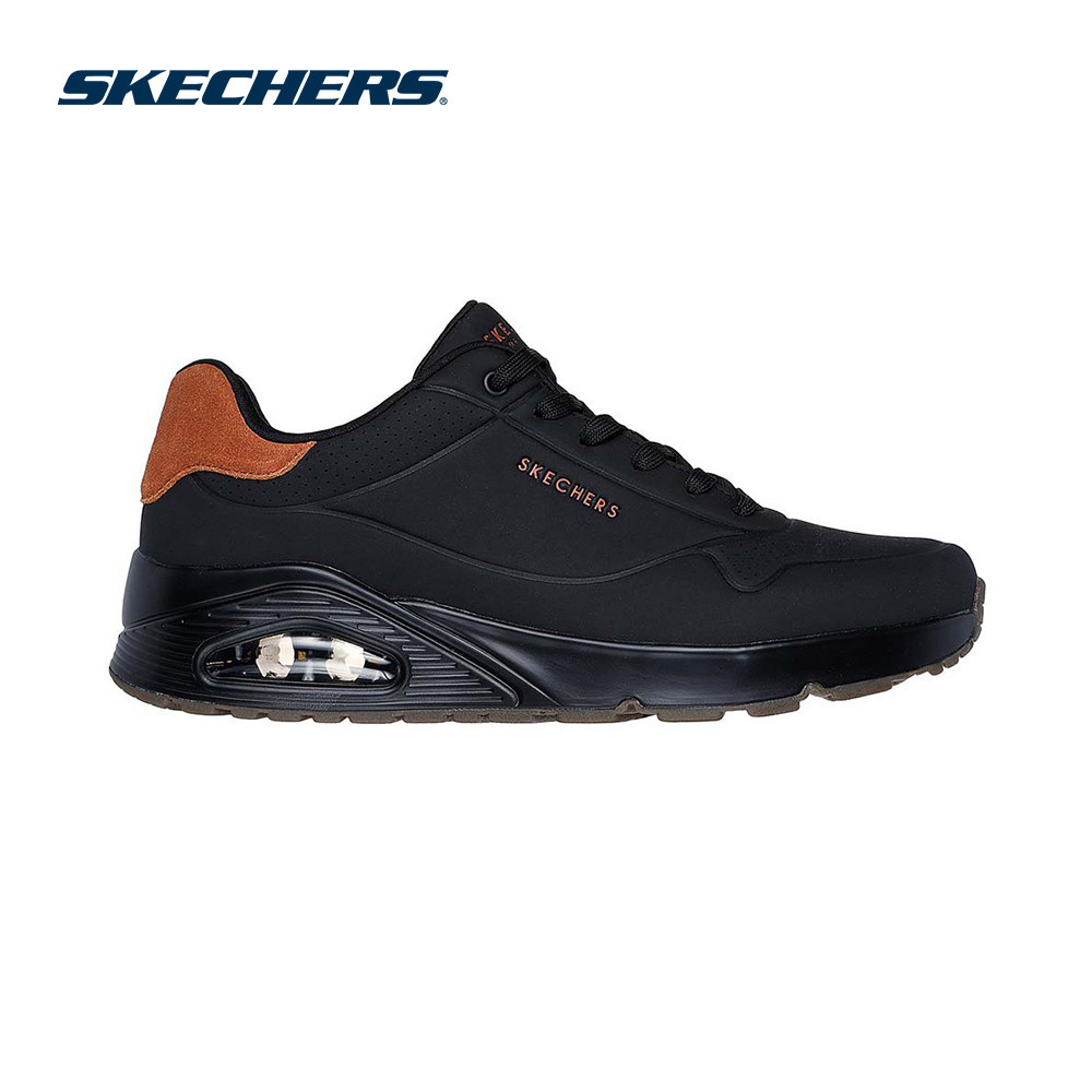 Giày Thể Thao Nam Skechers Street UNO Suited On Air - 183004-BBK Air-Cooled Memory Foam