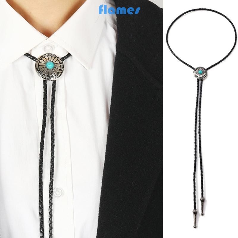 FL Western Bolo Tie Vintage Bolo Tie Turquoise Bolo Tie nam Cao bồi cà vạt