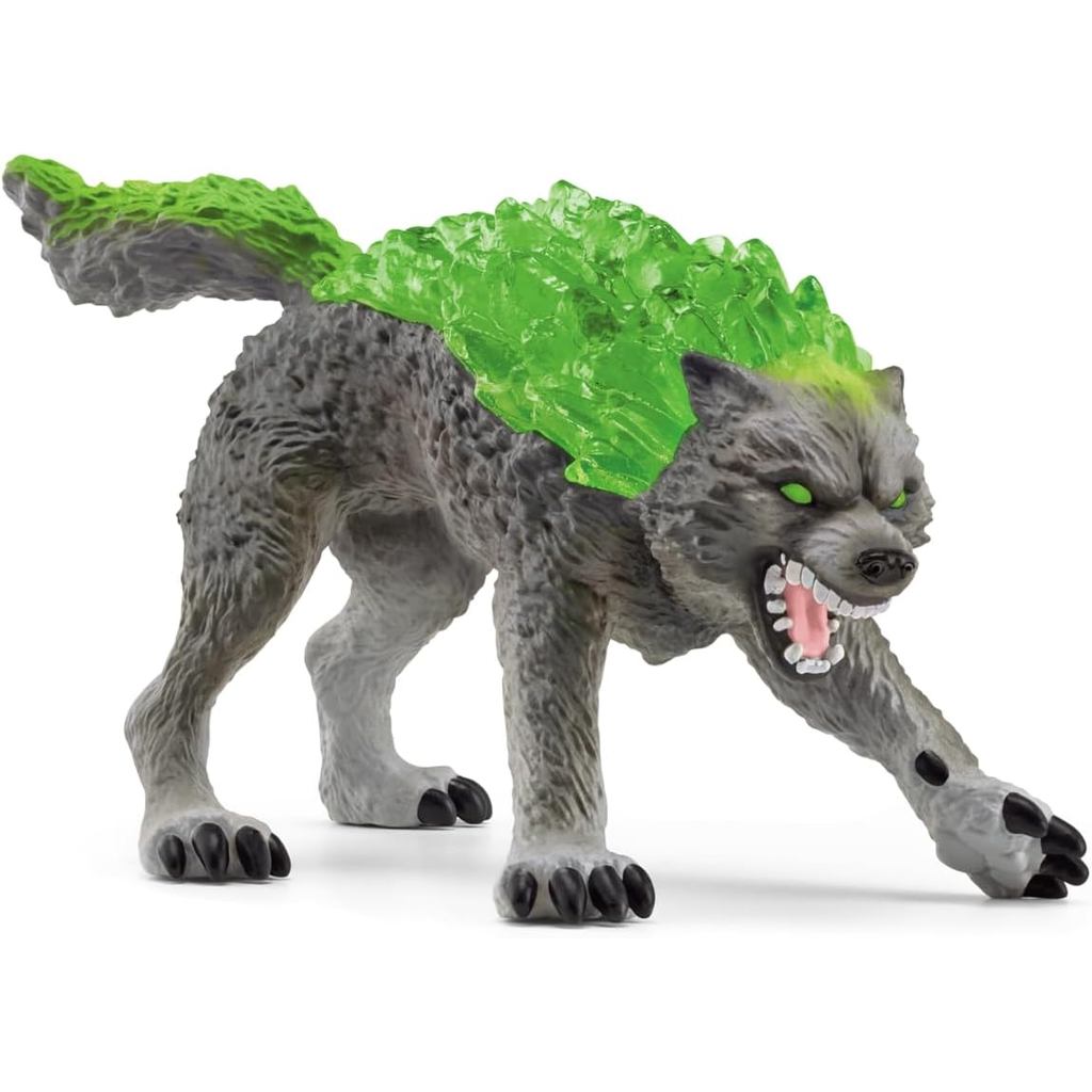 Schleich Eldrador Sinh vật - Tượng sói đá 6 "- Hình động vật giả tưởng vui nhộn để chơi tưởng tượng 