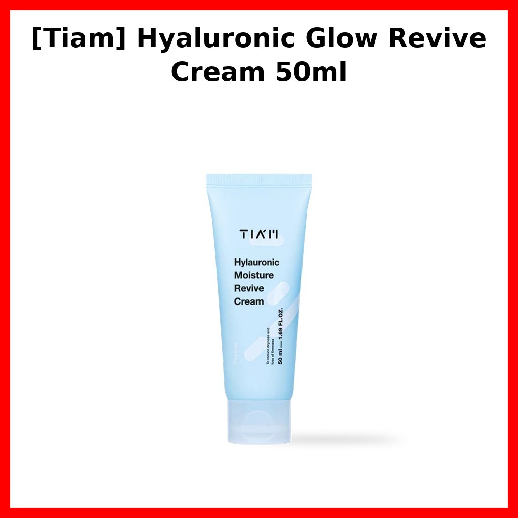 [Tiam] Kem hồi sinh Hyaluronic Glow 50ml / Kem phát sáng Hàn Quốc / Công thức dưỡng ẩm / Chính hãng 