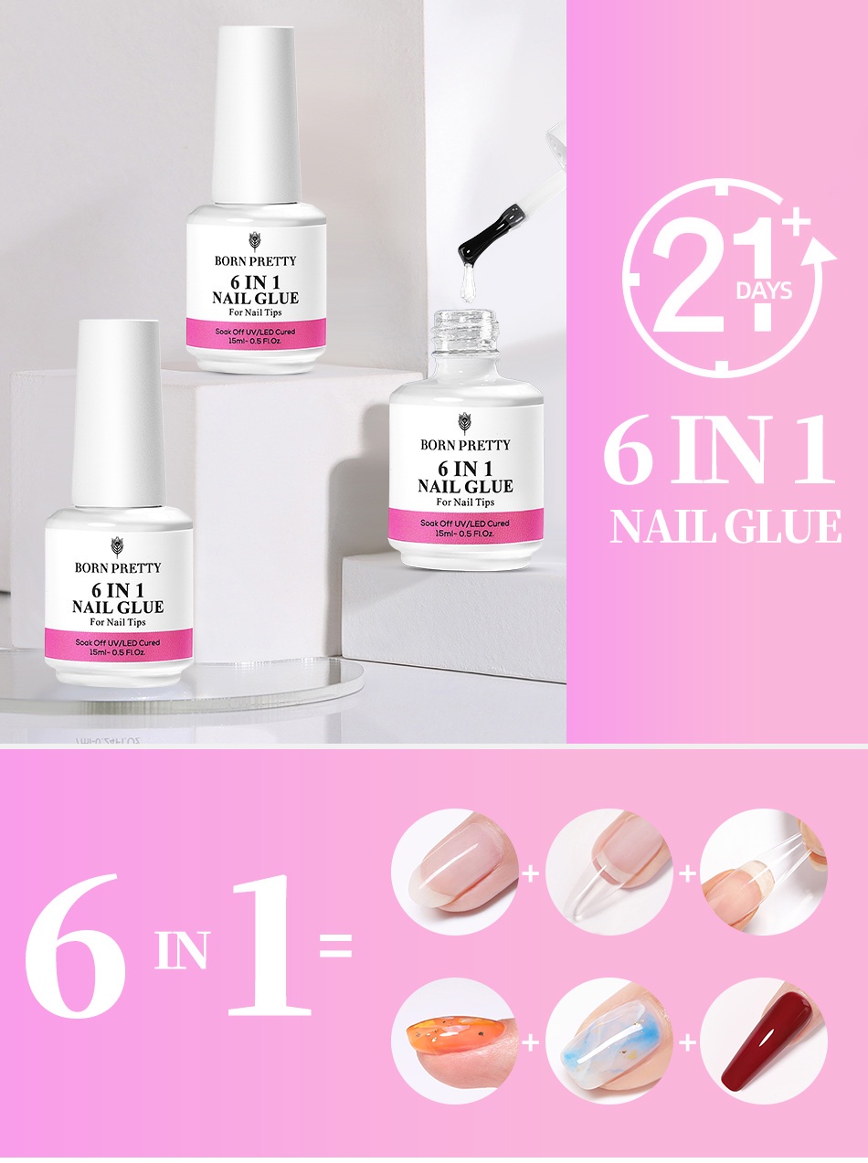 Lọ gel Sơn Móng Tay 6 Trong 1 15g
