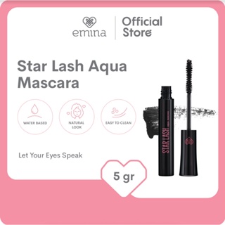 Image of Emina Star Lash Aqua Mascara 5 g - Lentik dan Natural Mudah Dibersihkan