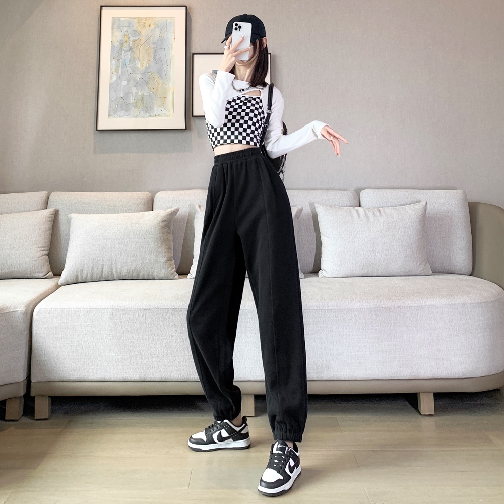 Quần Thể Thao Lưng Thun Ống Rộng Thời Trang Nữ Năng Động 58885