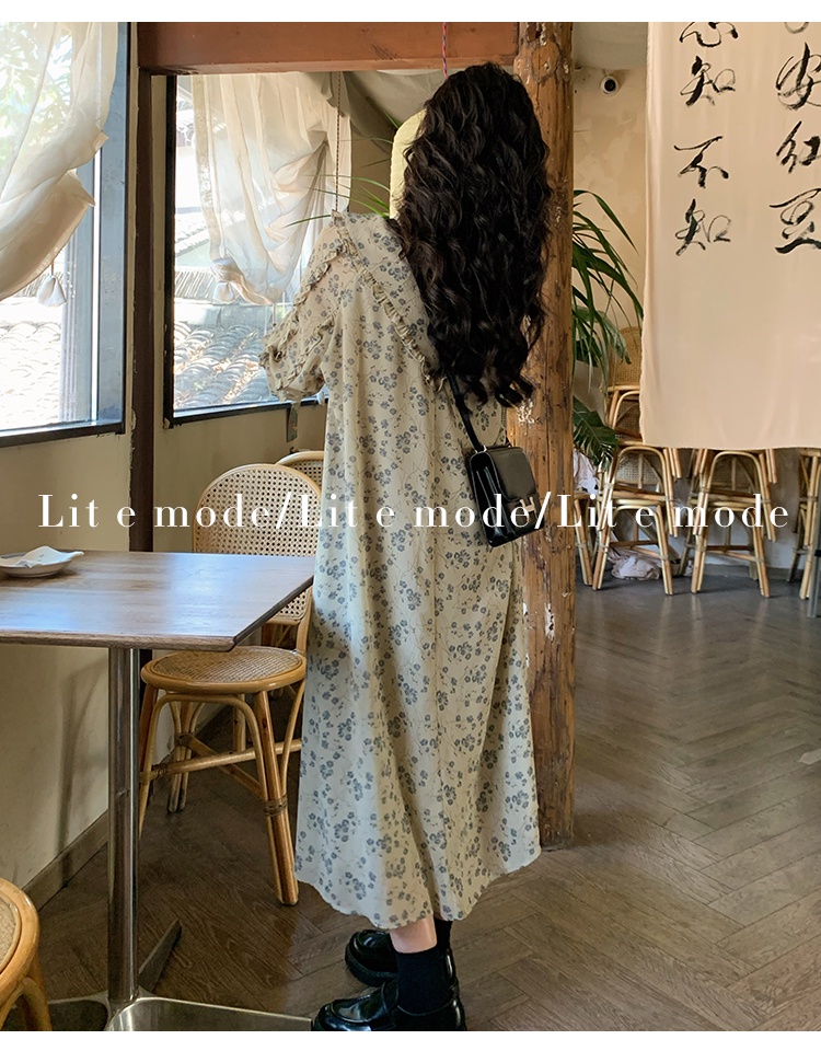 Đầm Hoa Chiffon Dáng Rộng Thoải Mái 58663