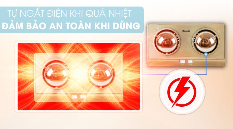Đèn sưởi nhà tắm Kangaroo KG247