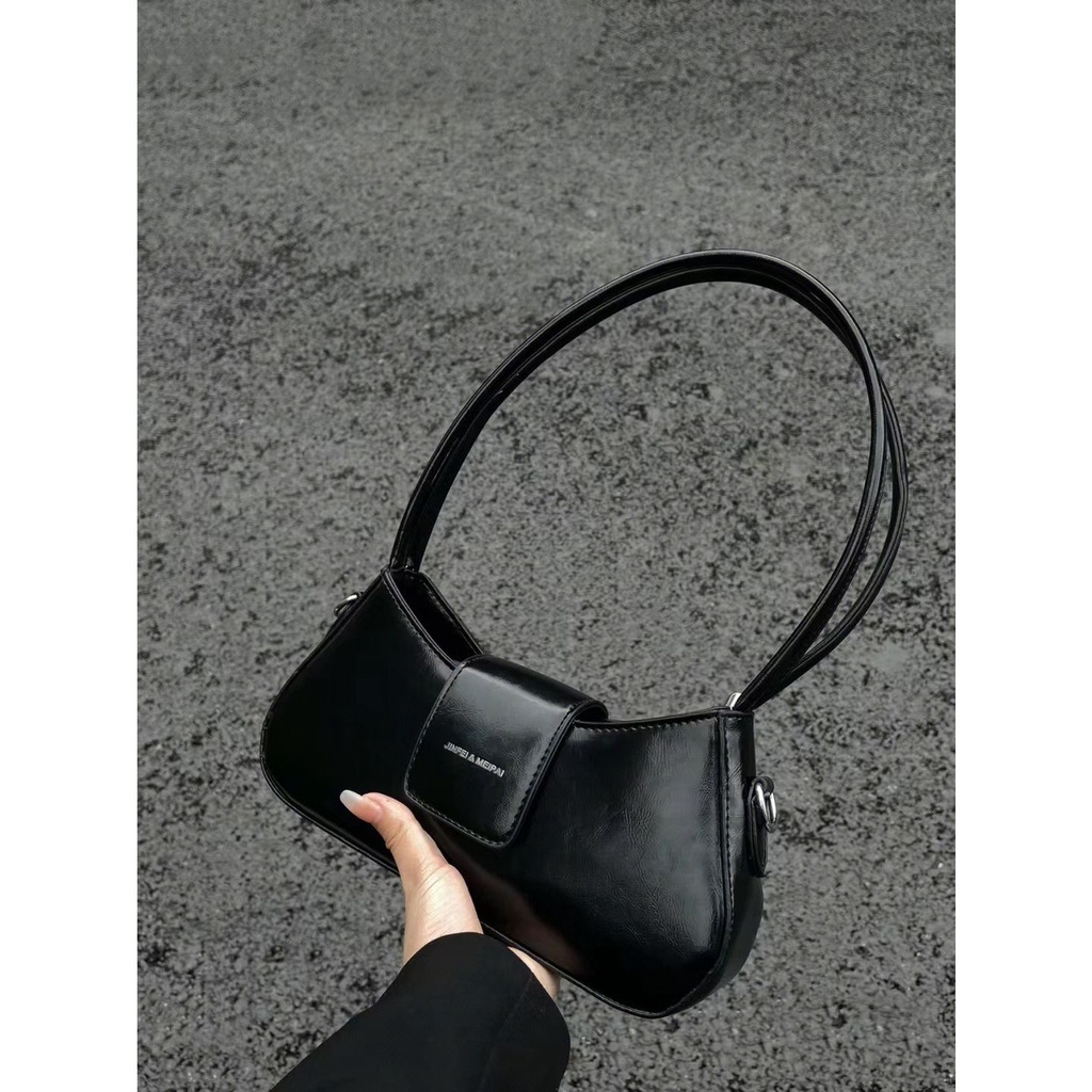 Túi Xách Da Màu Đen Bóng Sang Trọng Thời Trang Cho Nữ