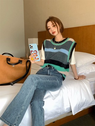 59281 Quần Denim Nữ Ống Loe Micro