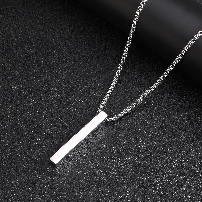 Vòng cổ Bằng Thép Không Gỉ Phong Cách Hip hop Đơn Giản Cho Nam Và Nữ