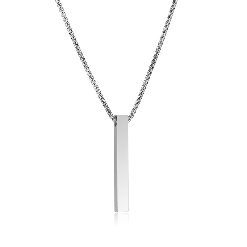 Vòng cổ Bằng Thép Không Gỉ Phong Cách Hip hop Đơn Giản Cho Nam Và Nữ