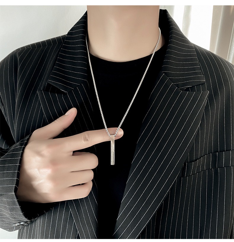 Vòng cổ Bằng Thép Không Gỉ Phong Cách Hip hop Đơn Giản Cho Nam Và Nữ