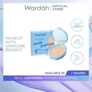 Image of Wardah Refill Lightening Powder Foundation Light Feel - Bedak Yang Mencerahkan Dengan Hasil Natural