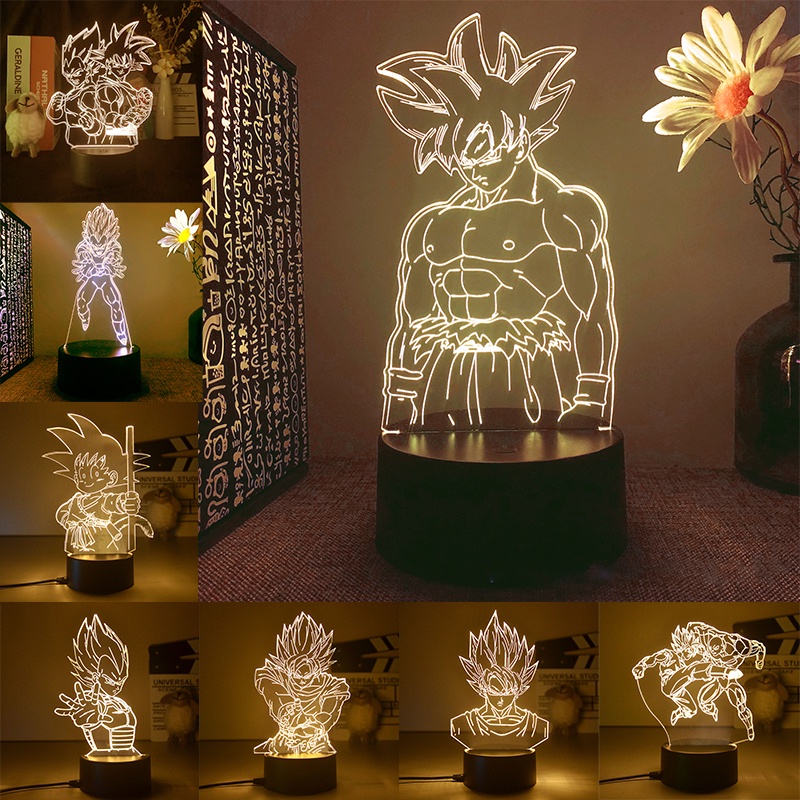 Đèn LED Trang Trí Phòng Ngủ Hình Son Goku Dragon Ball Z